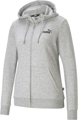 PUMA Herren Sweatshirt ESS Small Logo Full-Zip Ho in silber