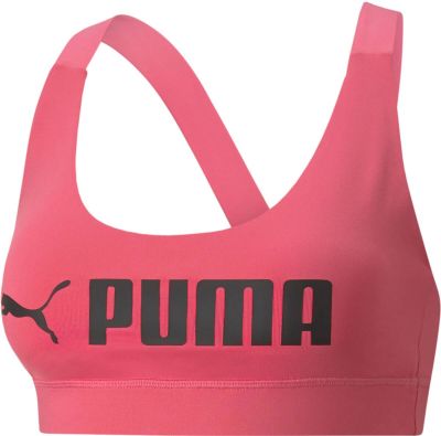 PUMA Damen Top Mid Impact Puma Fit Bra in pink