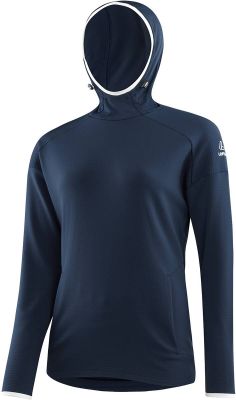 LÖFFLER Damen Rolli W HOODY MERINO-FLEECE in blau