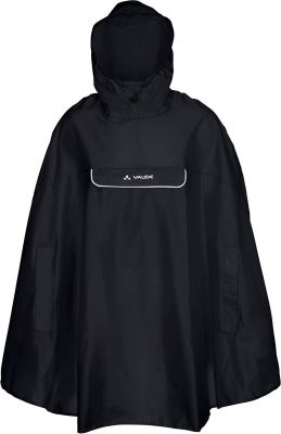 VAUDE Valdipino Poncho in schwarz