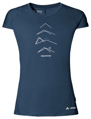 Women`s Tekoa Wool T-Shirt in blau