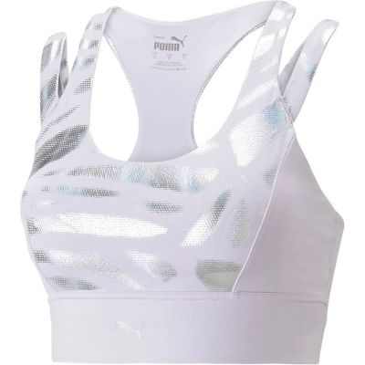 PUMA Damen Top Nova Shine Mid Impact Ever in lila