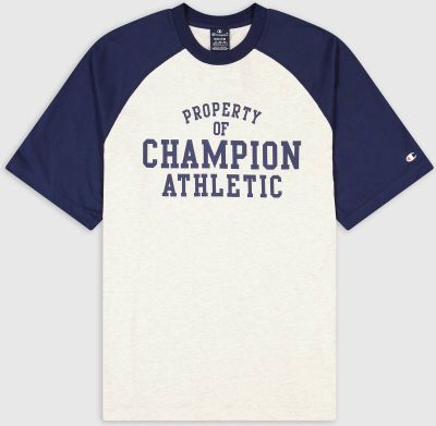 CHAMPION Herren Shirt Crewneck T-Shirt in weiß