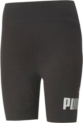 PUMA Damen Tight ESS Metallic Short Tights in schwarz