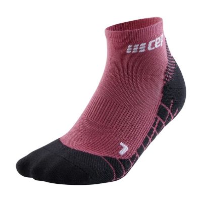 CEP light merino socks, hiking, low cut, v3, women in pink