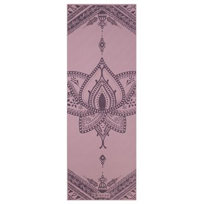 GAIAM INNER PEACE YOGA MAT 6MM PREMIUM REVERSIBLE in lila