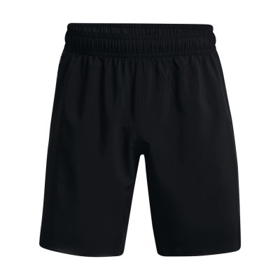 UA WOVEN GRAPHIC SHORTS in schwarz