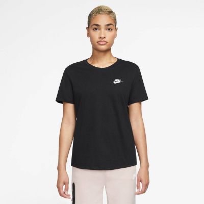 NIKE Damen Shirt W NSW TEE CLUB in schwarz