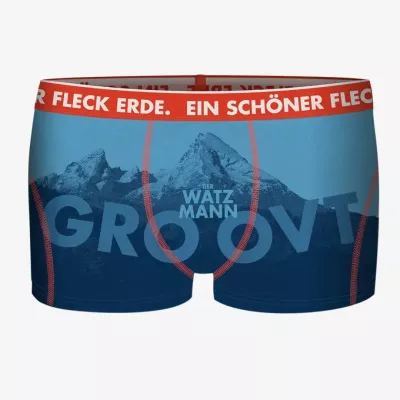 Ein schöner Fleck Erde Boxershorts Der Watzmann groovt in himmelblau