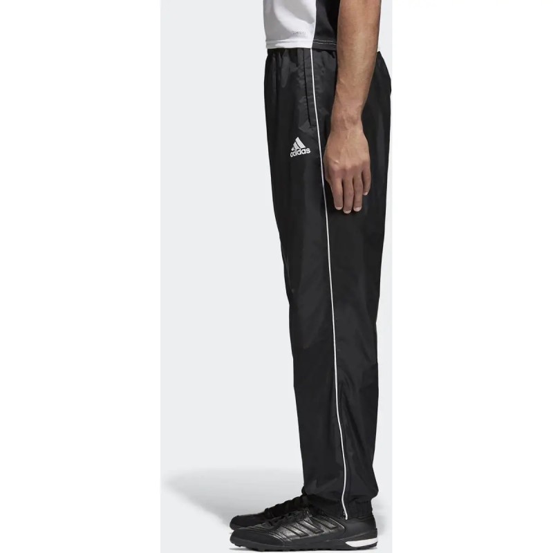 adidas Herren Core 18 Regenhose Fussball Hosen lang H Artikelnummer CE9060 000 BLACK WHITE