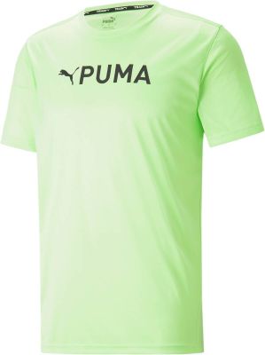 PUMA Herren Shirt Puma Fit Logo Tee - CF Gra in grün