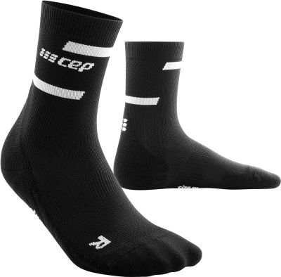 CEP Herren the run socks, mid cut, v4 in schwarz