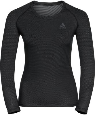 ODLO Damen Unterhemd BL TOP crew neck l/s ACTIVE F- in schwarz