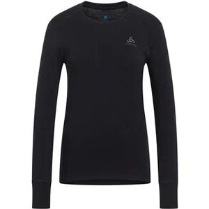 Damen Unterhemd BL TOP crew neck l/s MERINO 26 in schwarz