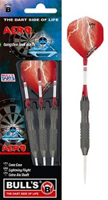 BULLS Dartpfeil BULL'S Aero Steel Dart in 017 farbig silber