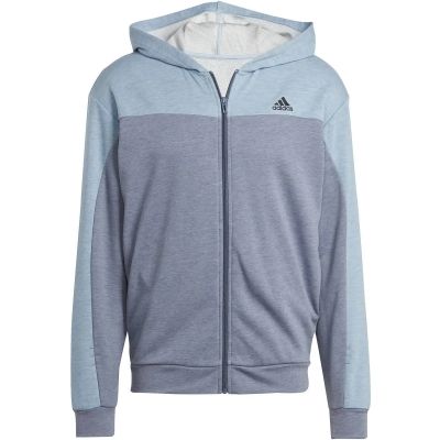 Herren Kapuzensweat Mélange (normal & lang) in grau