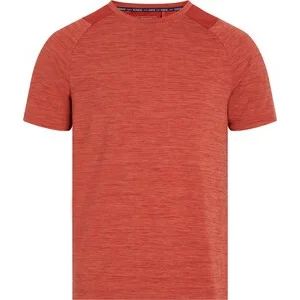 He.-T-Shirt Ailo SS M in 909 melange/red dark/red