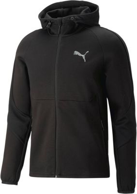 PUMA Herren Kapuzensweat EVOSTRIPE Full-Zip Hoodie DK in schwarz