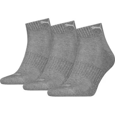 Herren Socken UNISEX CUSHIONED QUARTER 3P in grau