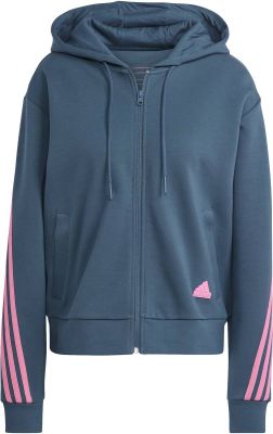 ADIDAS Damen Future Icons 3-Streifen Kapuzenjacke in grau