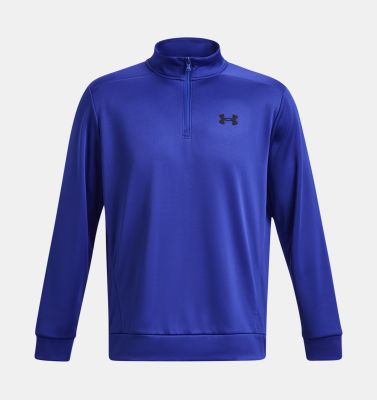 UA ARMOUR FLEECE 1/4 ZIP in blau