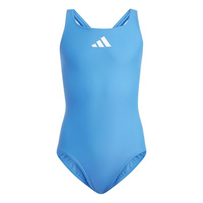 ADIDAS SOLID SMALL LOGO SWIMSUIT in blau