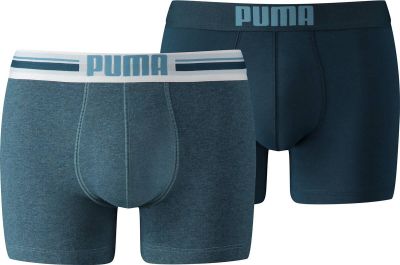 PUMA Underwear - Boxershorts Placed Logo Boxer 2er Pack in blau