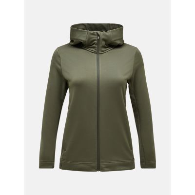 W Rider Tech Zip Hood-PINE NEEDLE in grün