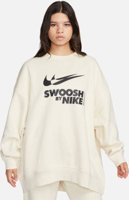 NIKE Damen Shirt W NSW FLC OS CREW GLS in weiß