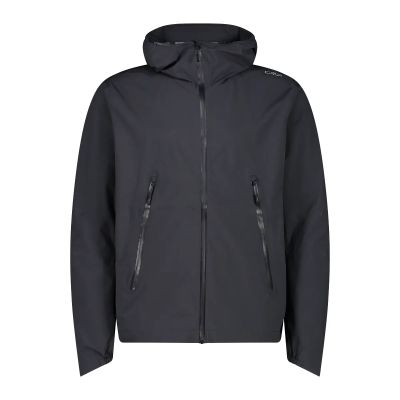 MAN JACKET FIX HOOD in grau