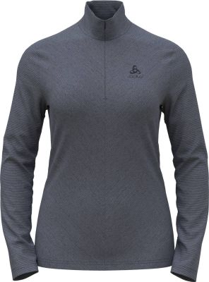 ODLO Damen Pullover Mid layer 1/2 zip ROY in grau