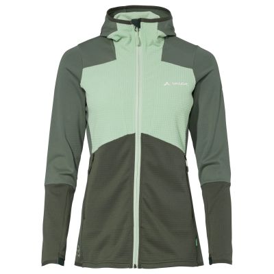 Women`s Monviso Hooded Grid Fleece Jacket in grün