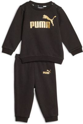 PUMA Kinder Sportanzug MINICATS ESS Crew Jogger in schwarz