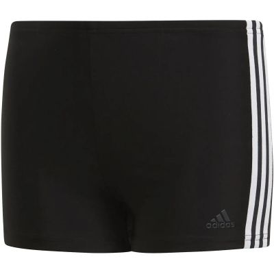 adidas Herren 3-Streifen Boxer-Badehose in schwarz