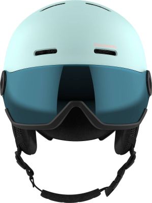 SALOMON Kinder Helm HELMET ORKA VISOR Bleach/Un FLS BLUE in blau