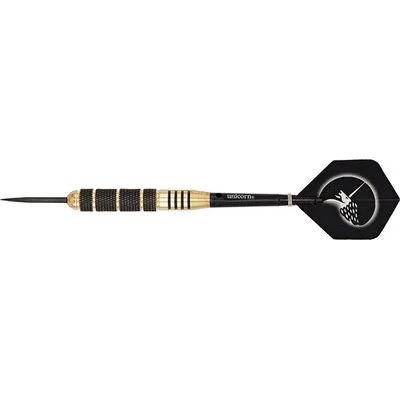 Unicorn Core Plus Brass Steel Darts in schwarz