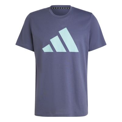 adidas TRAIN ESSENTIALS FEELREADY LOGO TRAINING T-SHIRT in blau