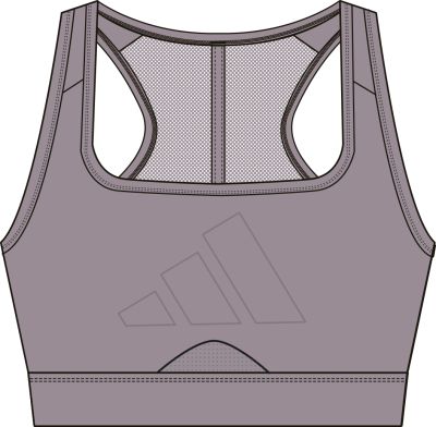 ADIDAS WOMEN TRAINING BRA TOP in lila