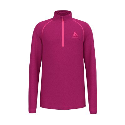 Mid layer 1/2 zip RIGI KIDS in rosa