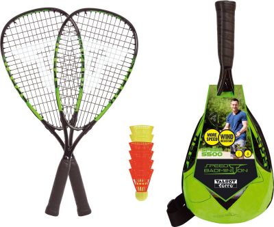 Talbot-Torro Speed Badminton Set Speed 5500 in grau