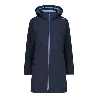 WOMAN PARKA ZIP HOOD in 05ns b. blue-niagara