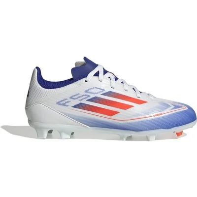 Kinder Fussball-Rasenschuhe F50 League Kids FG/MG in silber