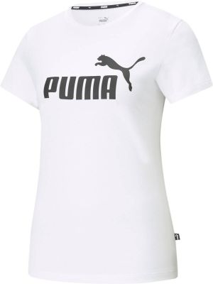 PUMA Damen Shirt ESS Logo Tee in weiß