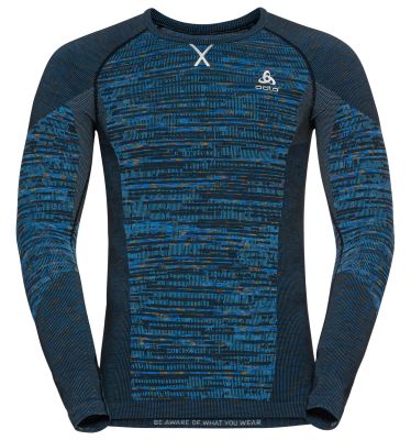 BL TOP crew neck l/s BLACKCOMB ECO in blau