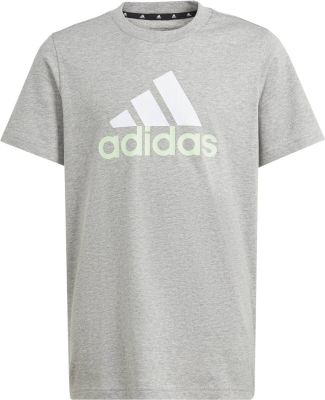 ADIDAS Kinder Shirt Essentials Two-Color Big Logo Cotton in silber