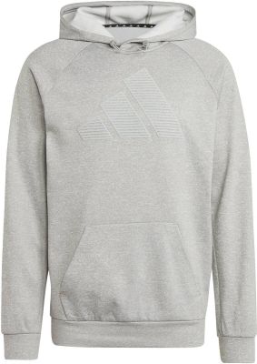 ADIDAS Herren Kapuzensweat Game and Go Big Logo Training in silber