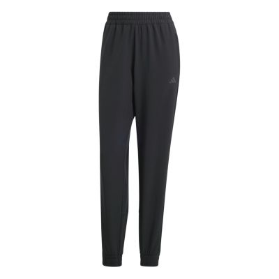 PACER ALL GYM 3 STRIPES WOVEN MID RISE PANT in schwarz