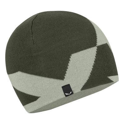 ANTELAO 2 REVERSABLE WOOL BEANIE in 5281 dark olive/5130