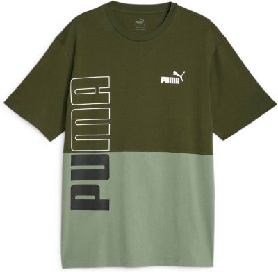 PUMA Herren Shirt POWER Colorblock Tee in grau