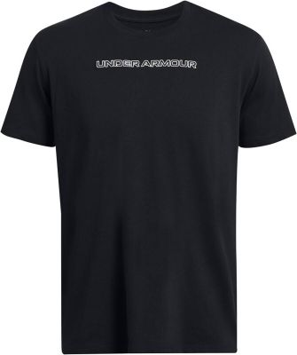 UNDER ARMOUR Herren Shirt UA HW LOGO OVERLAY EMB SS in schwarz